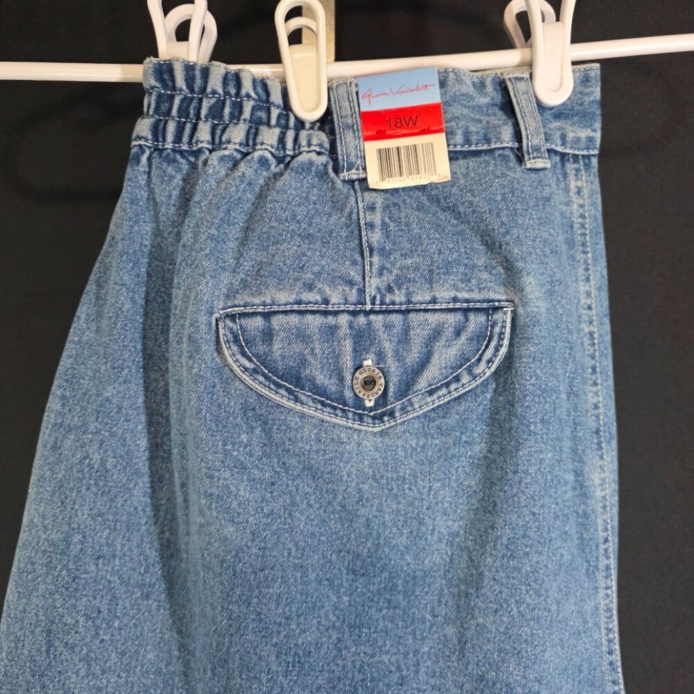 NWT Vintage Gloria Vanderbilt Jeans Womens Plus 18W 90s Mom High Waisted Tapered - Picture 7 of 8